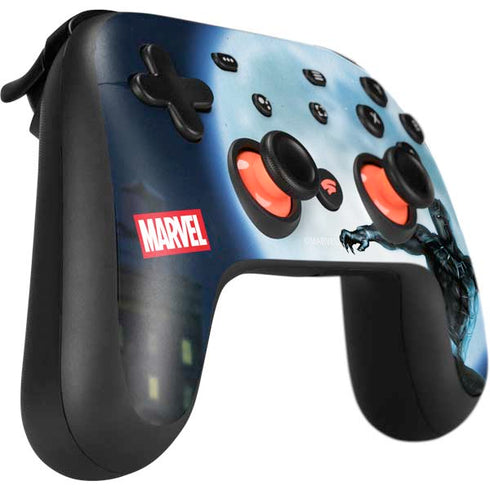 Marvel Black Panther Jumping Through Air Google Stadia Controller Skin